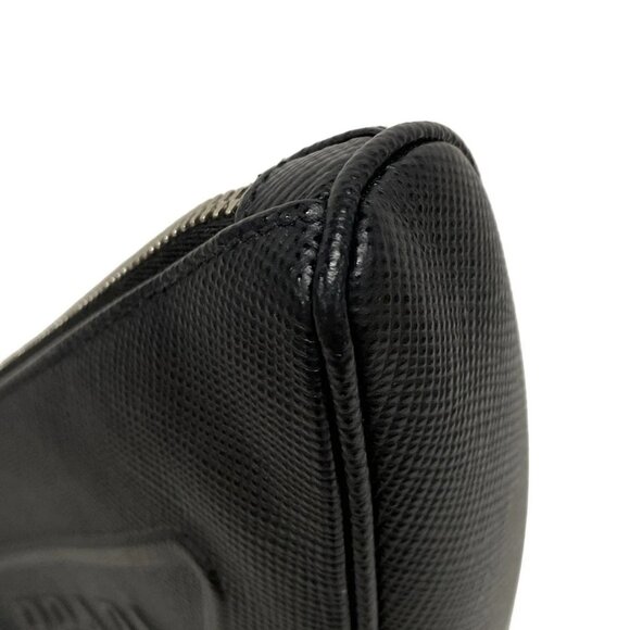 Auth PRADA - 2NE054 Black Saffiano Leather Clutch Bag - Picture 5 of 16